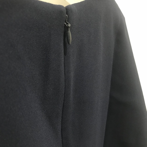 J. Crew Navy cropped Long-sleeve tip in 365 crepe - Picture 4 of 6